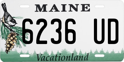 ME license plate 6236UD