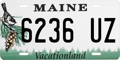 ME license plate 6236UZ