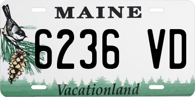 ME license plate 6236VD