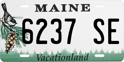 ME license plate 6237SE