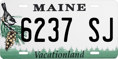ME license plate 6237SJ