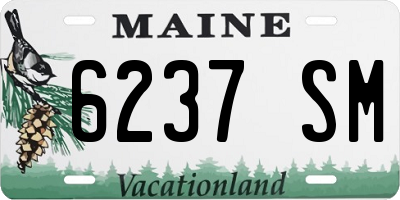ME license plate 6237SM