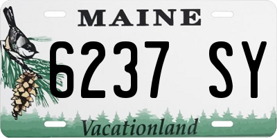 ME license plate 6237SY