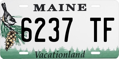 ME license plate 6237TF