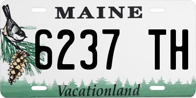 ME license plate 6237TH