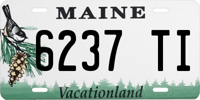 ME license plate 6237TI