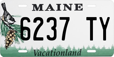 ME license plate 6237TY
