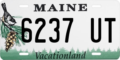 ME license plate 6237UT