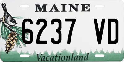 ME license plate 6237VD