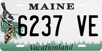 ME license plate 6237VE