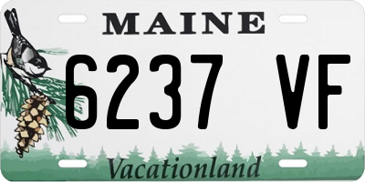 ME license plate 6237VF