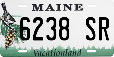 ME license plate 6238SR