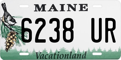 ME license plate 6238UR