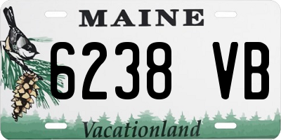 ME license plate 6238VB