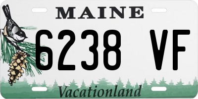 ME license plate 6238VF