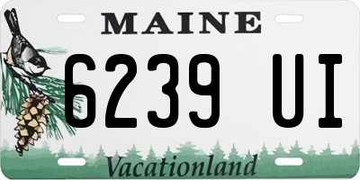 ME license plate 6239UI