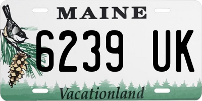 ME license plate 6239UK