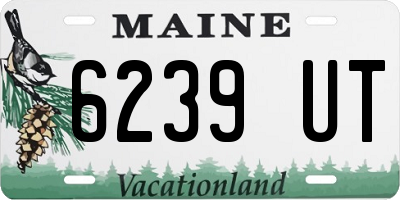ME license plate 6239UT