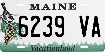 ME license plate 6239VA