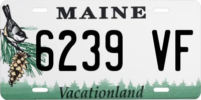 ME license plate 6239VF