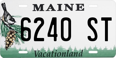ME license plate 6240ST