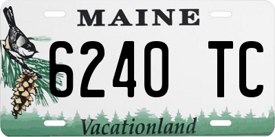 ME license plate 6240TC