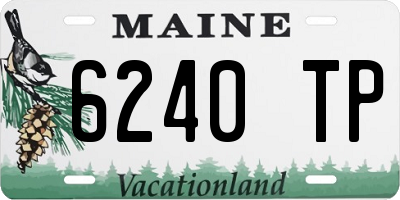 ME license plate 6240TP