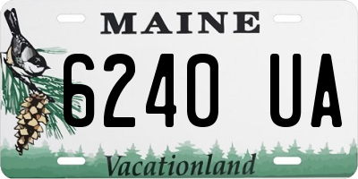ME license plate 6240UA