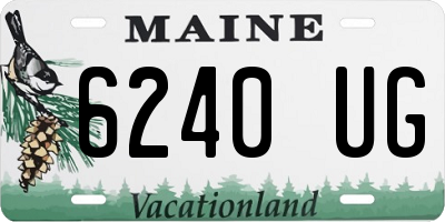 ME license plate 6240UG