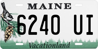 ME license plate 6240UI
