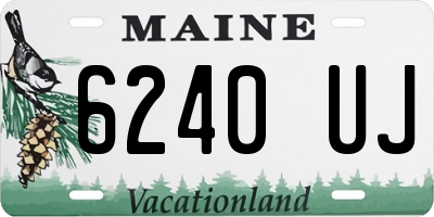 ME license plate 6240UJ