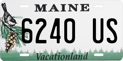 ME license plate 6240US