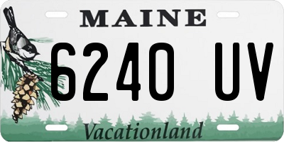 ME license plate 6240UV