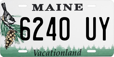 ME license plate 6240UY