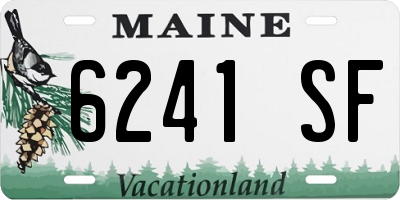 ME license plate 6241SF