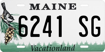 ME license plate 6241SG
