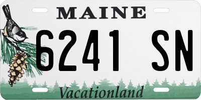 ME license plate 6241SN
