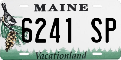 ME license plate 6241SP