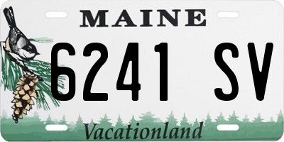 ME license plate 6241SV