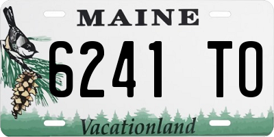 ME license plate 6241TO