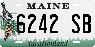 ME license plate 6242SB