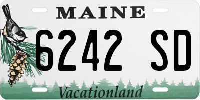 ME license plate 6242SD