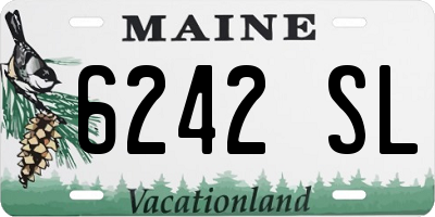 ME license plate 6242SL