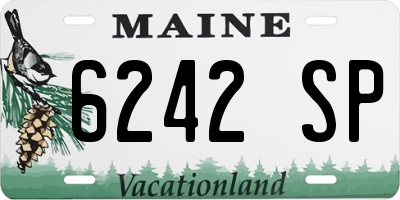 ME license plate 6242SP