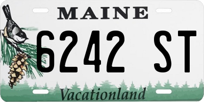 ME license plate 6242ST