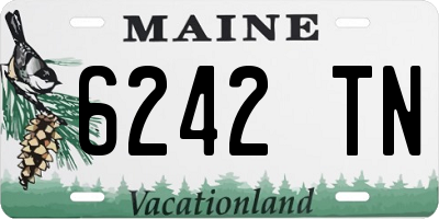ME license plate 6242TN