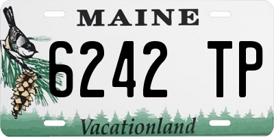 ME license plate 6242TP