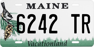 ME license plate 6242TR