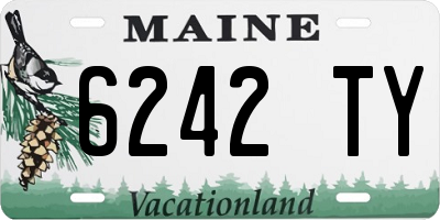ME license plate 6242TY