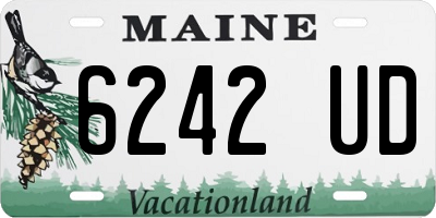 ME license plate 6242UD